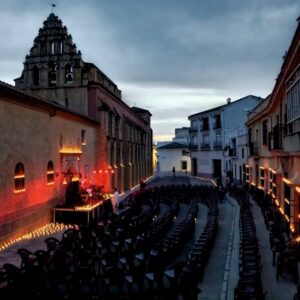 Cuarteto de cuerdas a la luz de las velas